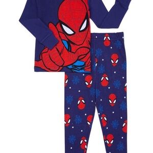 Marvel Spider-Man Kids Pajama Set - Navy and Red